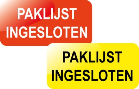 Paklijst ingesloten