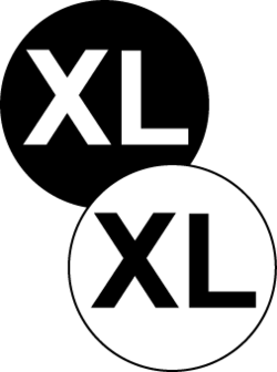 XL=ExtraLarge-&Oslash;16mm
