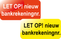 Let op! Nieuw bankrekeningnr.